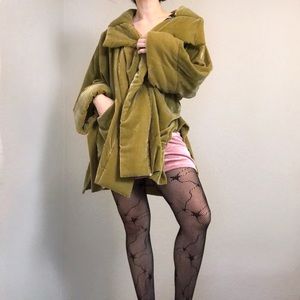 charteuse green velvet jacket